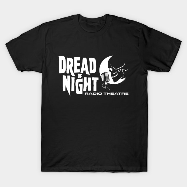 Dread of Night White Logo T-Shirt by Dread of Night Radio Theatre